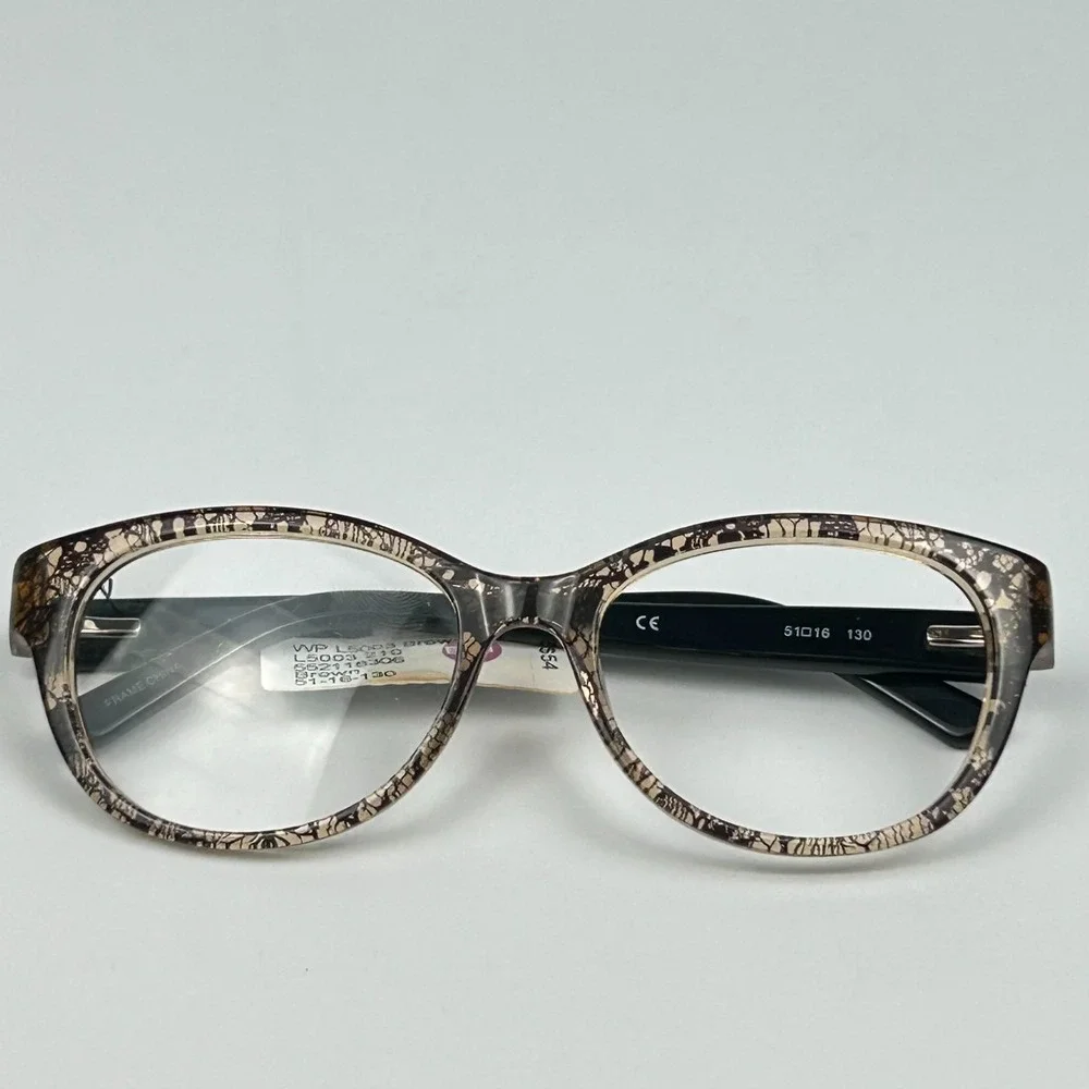 Designer Looks for Less L5003 Women Eyeglasses Frame Brown Full Rim 51-16-130 mm